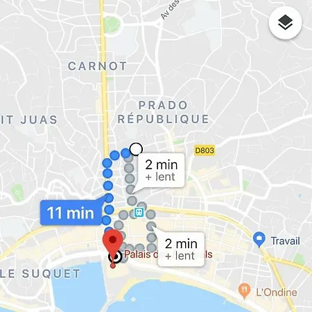 Cannes: Agreable 2 Pieces Vue Panoramique